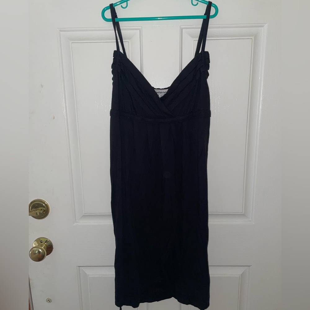 American Eagle black summer spring sun dress size small
